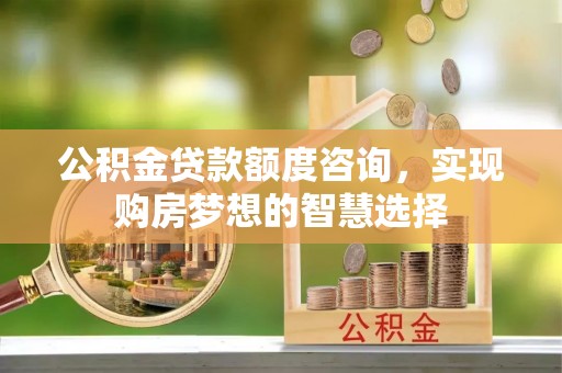 船山公积金贷款额度咨询，实现购房梦想的智慧选择